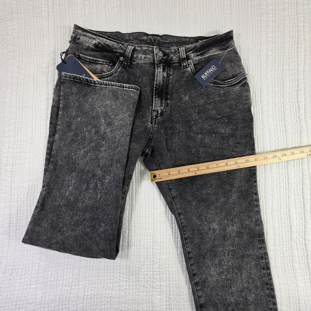 Buffalo David Bitton BM22757 Ash Slim Dark Acid Wash Stretch Denim Jeans 34x30